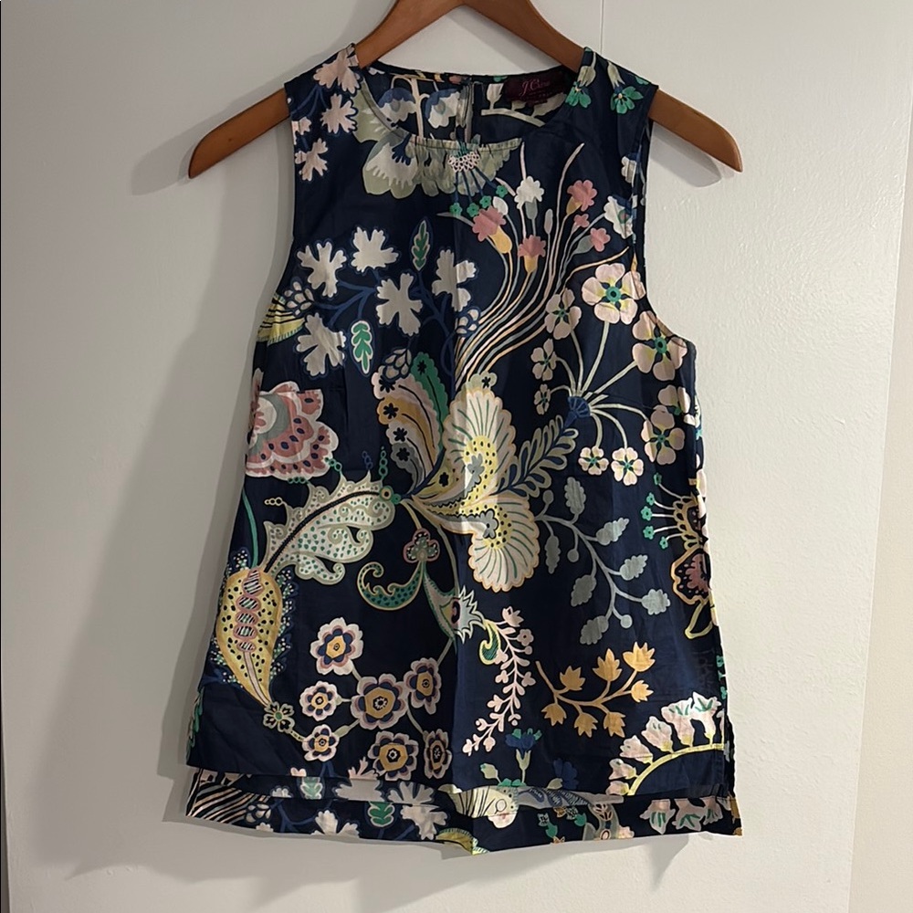 Liberty of London J Crew Floral Sleeveless Top!